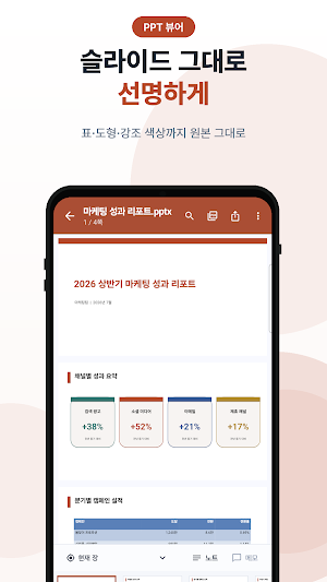 한글 PPT - PPTX·프레젠테이션 뷰어 Screenshot 1