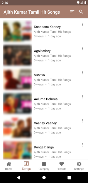 Ajith Kumar Tamil Hit Songs Screenshot 2