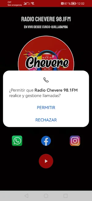 Radio Chevere 98.1 FM Screenshot 1