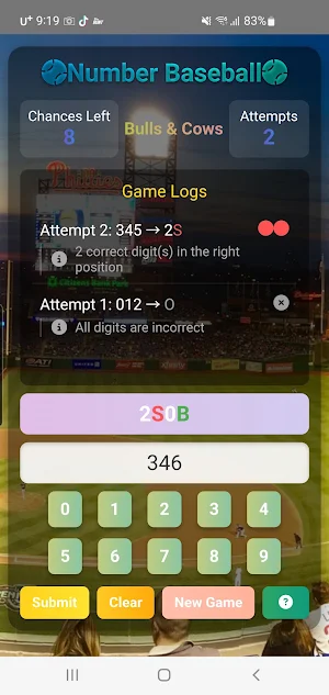 Number Baseball Screenshot 2