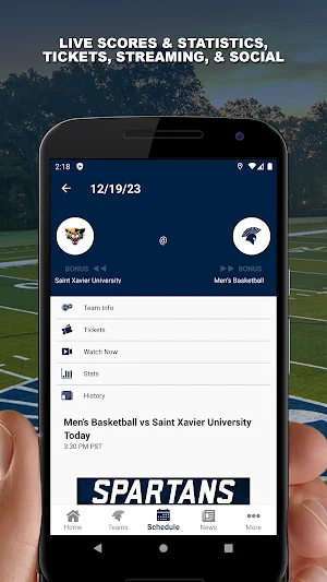 Missouri Baptist Spartans Screenshot 2