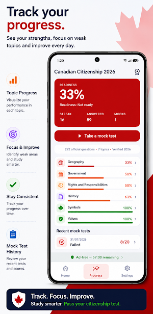 Canada Citizenship Test Screenshot 2