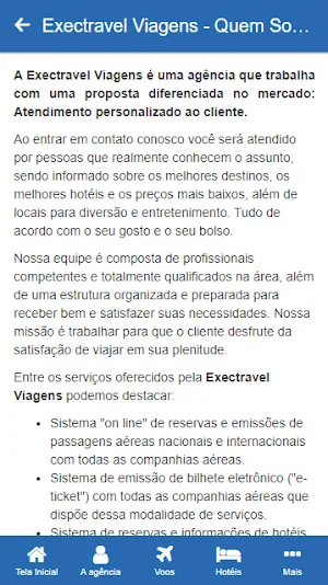 Exectravel Viagens Screenshot 1