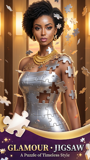 Glamour jigsaw Girls Color Fan Screenshot 1