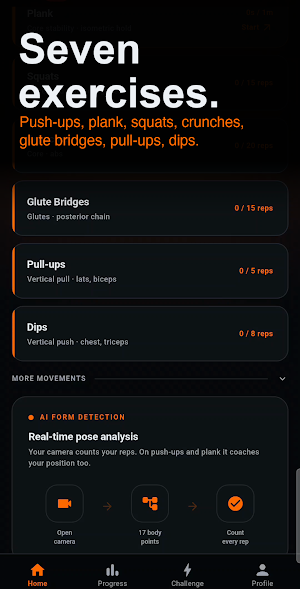 Cadence: Push Up & Rep Counter Screenshot 2