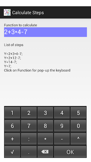 Calculates steps Screenshot 0