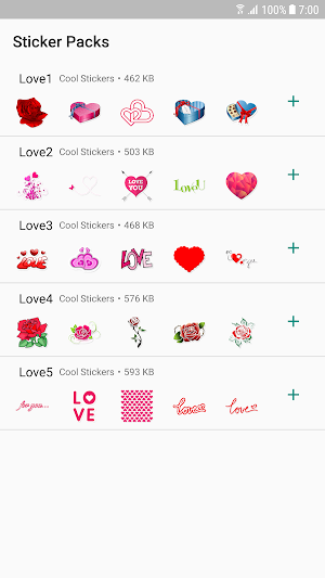 Love Stickers - WAStickerApps Screenshot 0