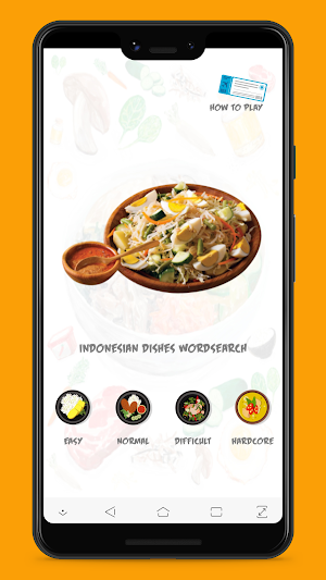 Indonesian Dishes Wordsearch Screenshot 0
