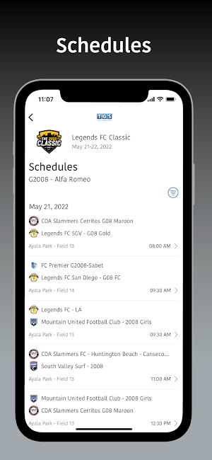 Legends FC Tournaments Screenshot 2