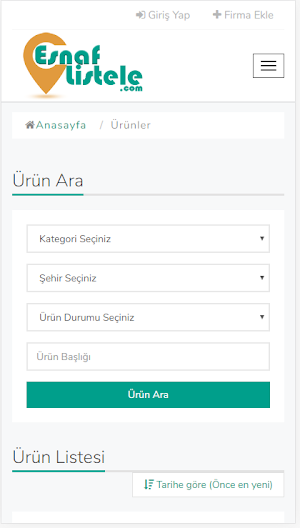 EsnafListele Screenshot 1