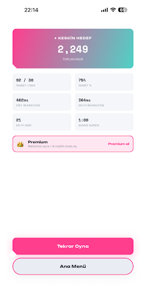 Reaction Grid: Reflex Test Screenshot 2