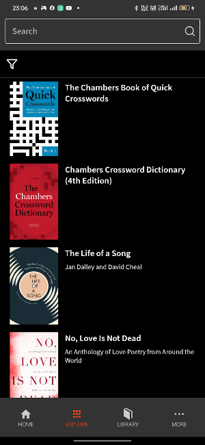 Chambers Library Screenshot 2