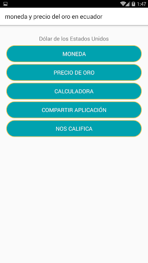 moneda y precio del oro en ecu Screenshot 0