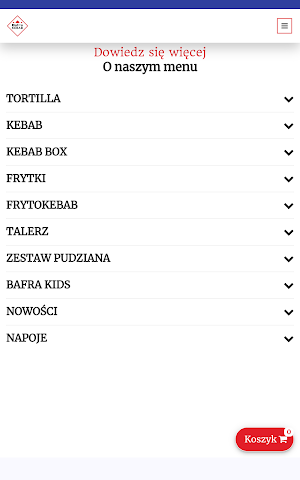 Bafra Kebab Stojadła Screenshot 2