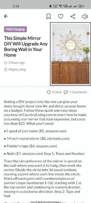 Diy Blog Screenshot 3