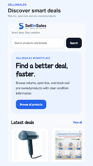SellInSales Screenshot 1