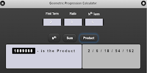 Geometric Progression Calculator Screenshot 2