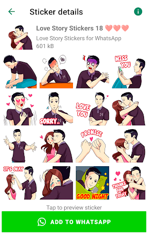 Love Story Stickers and Emojis Screenshot 3