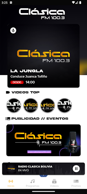 Radio Clasica Cochabamba Screenshot 2