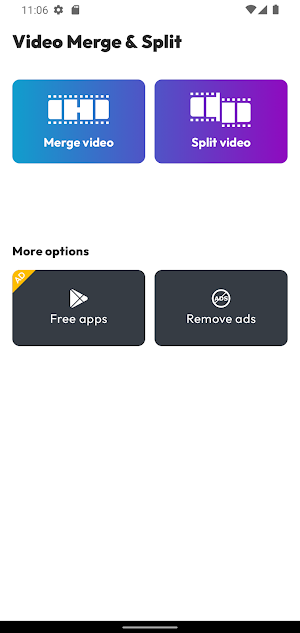 Cut or Merge Videos App Screenshot 0