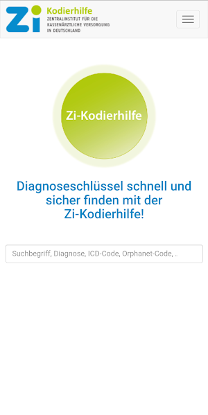 Zi-Kodierhilfe App Screenshot 0