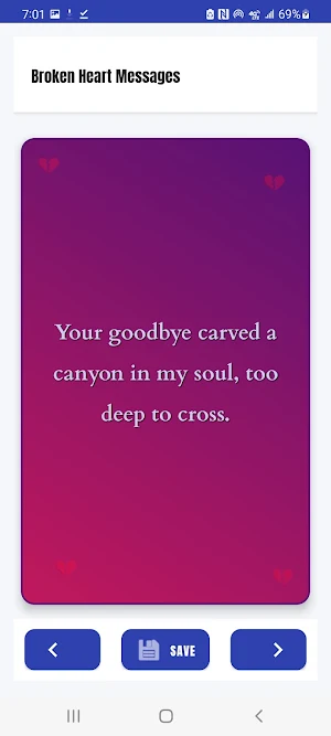 Broken Heart Messages Screenshot 3
