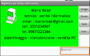 Biglietto da Visita V2 Screenshot 2