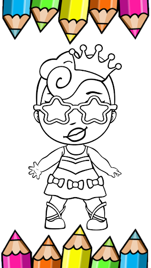 Megan and Wednesday Coloring Screenshot 2