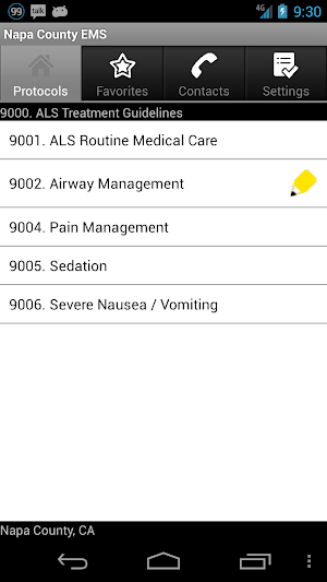 Napa County EMS Screenshot 2