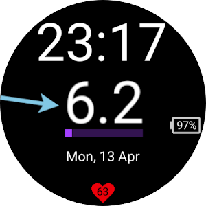 Digital watchface for Juggluco Screenshot 0