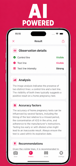 Pregnancy Test Scanner Checker Screenshot 3