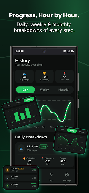 StepLoom - Step Counter Screenshot 1