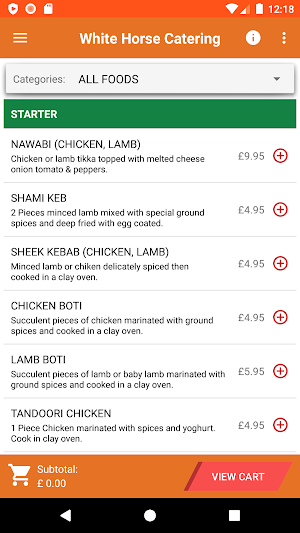 White Horse Caterers Screenshot 1