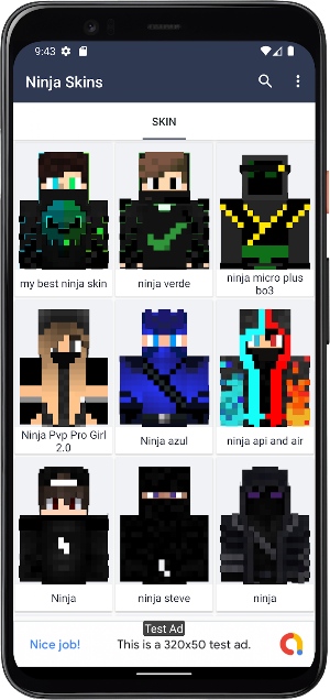 Ninja Skins for Minecraft PE Screenshot 2