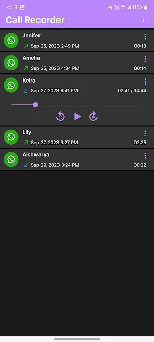 Call Recorder for Whatsapp Screenshot 2