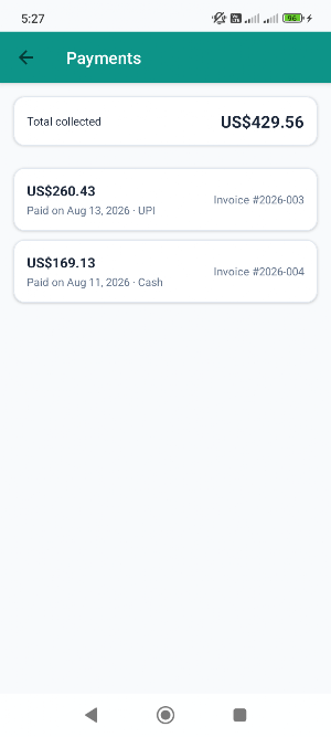 Solar Site Log: PV Installer Screenshot 2