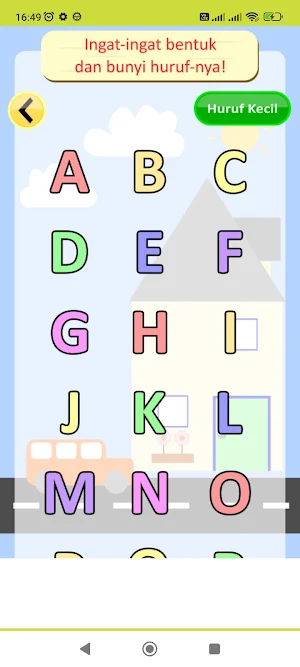Belajar Huruf Alfabet Screenshot 1