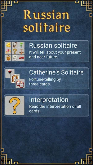 Russian solitaire fortune telling Screenshot 0