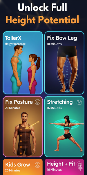 TallerX – Height Increase App Screenshot 1