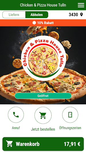Chicken & Pizza House Tulln Screenshot 0