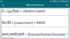 হিন্দি ভাষা বাংলা অনুবাদ -বাংলা থেকে হিন্দি অনুবাদ Screenshot 3