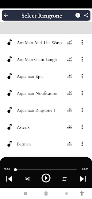 Super Hero Ringtones Screenshot 2
