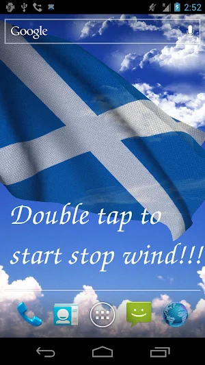 Scotland Flag Live Wallpaper Screenshot 0