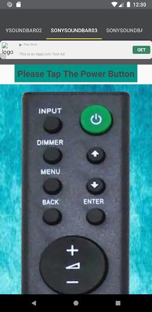 Sony Soundbar Remote Screenshot 3