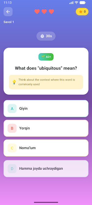 M-English App Screenshot 1