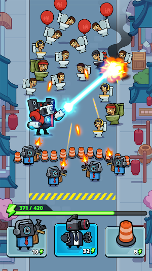 Toilet Fight: Police vs Zombie Screenshot 1