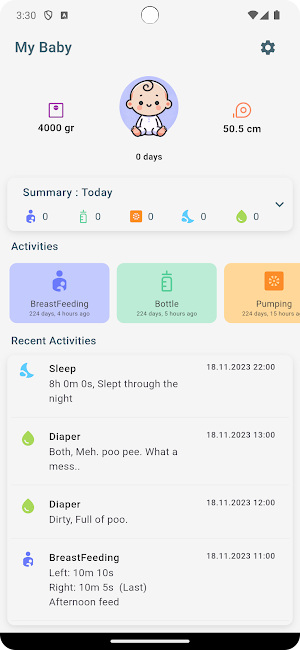 FeedRight - Baby Tracker Screenshot 0