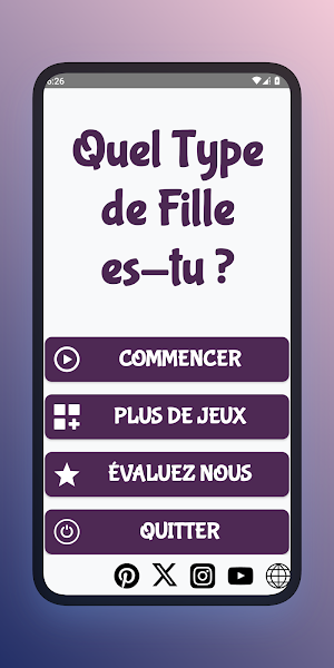Quel Type de Fille es-tu ? Screenshot 0