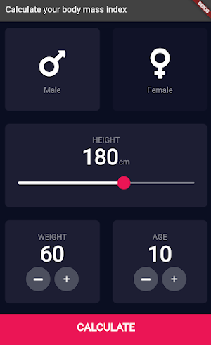 MyBMI Screenshot 2
