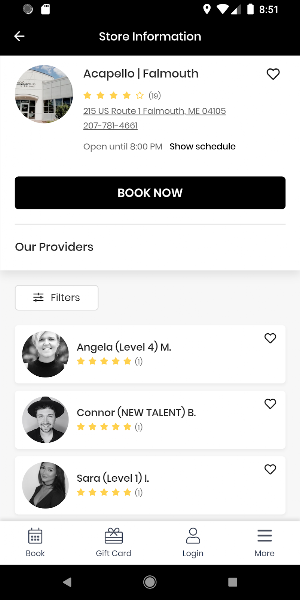 Acapello Salons Screenshot 3